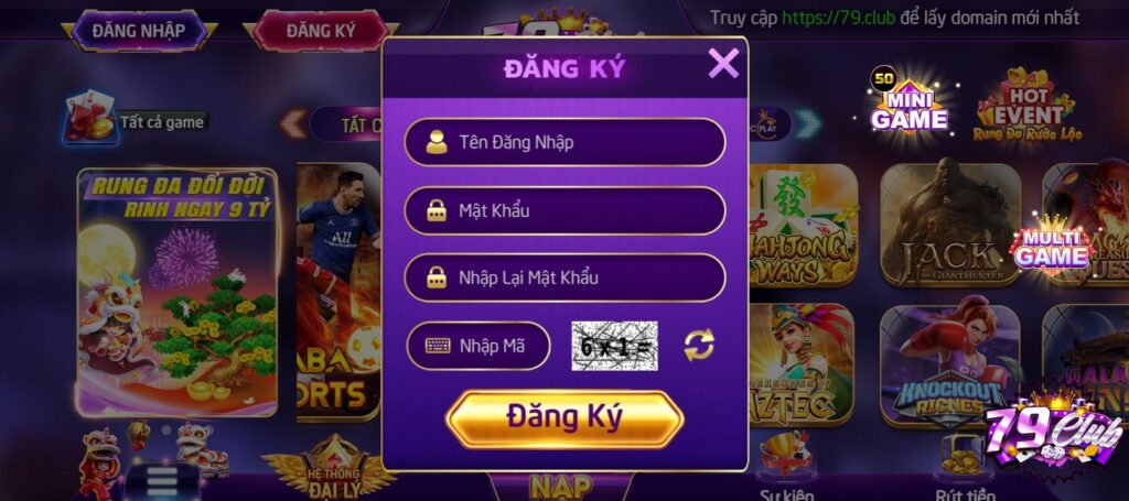 Hướng dẫn quy trình đăng ký tài khoản tại 79Club 